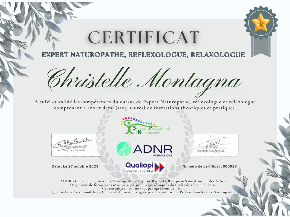 certificat de réussite diplôme a4 floral bleu & gris